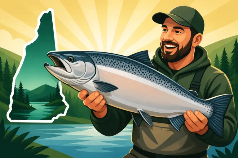 New Hampshire state record landlocked salmon weight