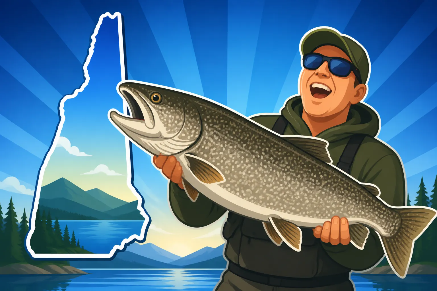 New Hampshire state record lake trout weight