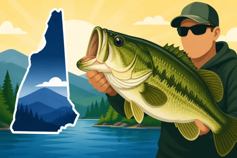 New Hampshire state record largemouth bass weight