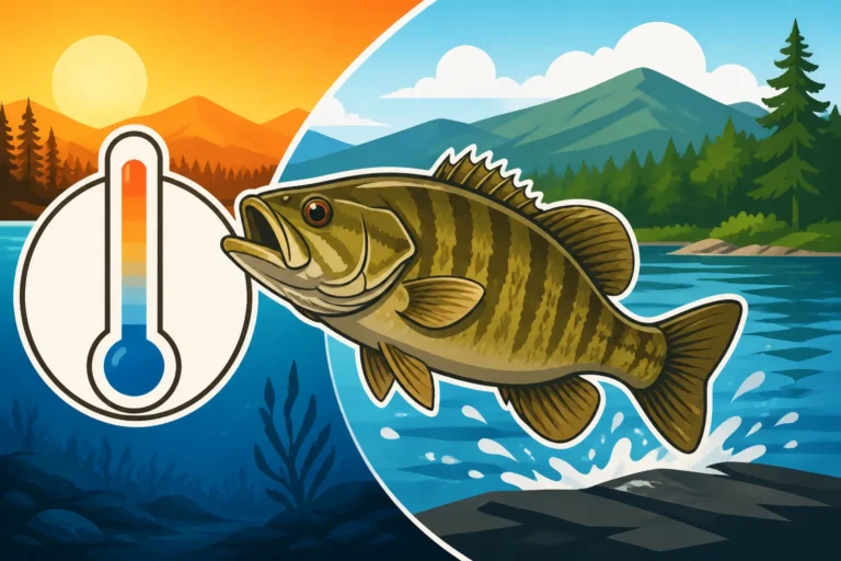 Best water temperature for smallmouth bass fishing