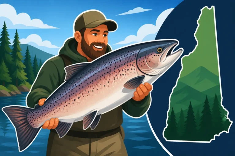 How big landlocked salmon get in New Hampshire