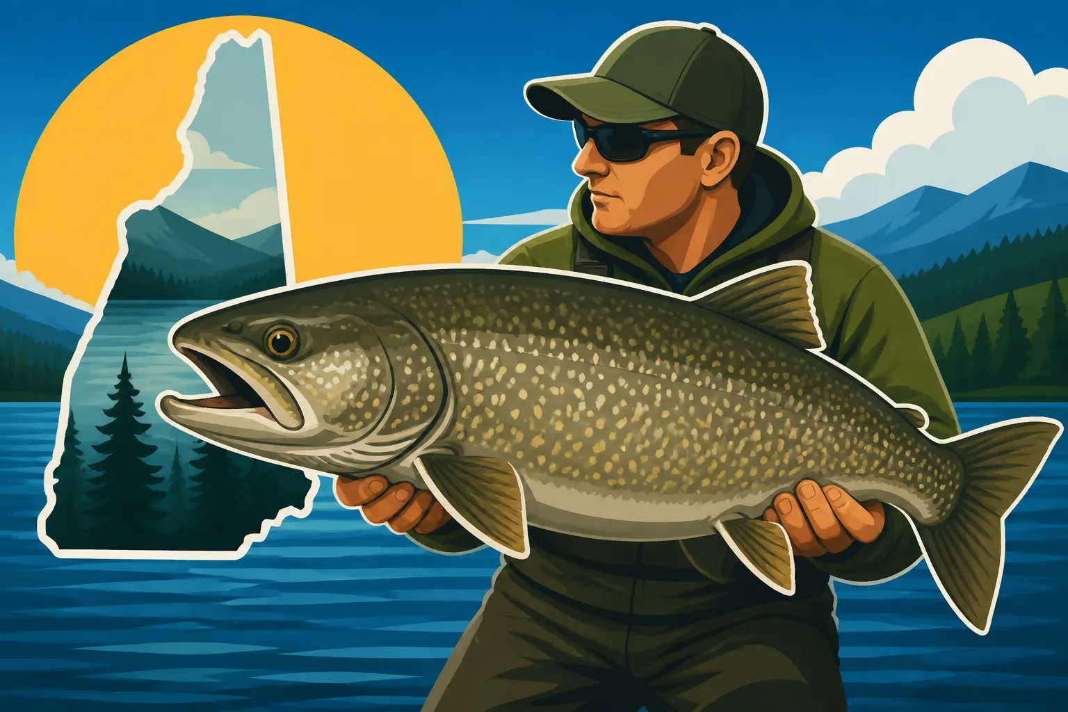 How big lake trout get in New Hampshire