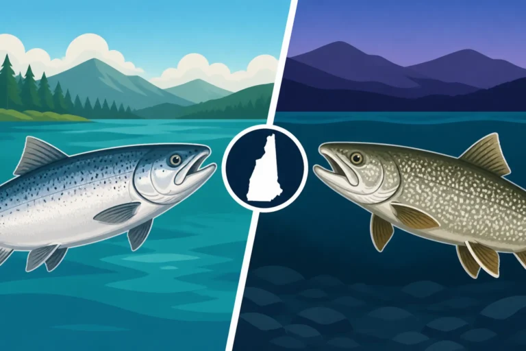How to tell landlocked salmon from lake trout