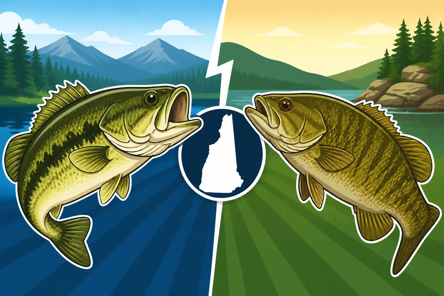 How to tell a largemouth from a smallmouth bass