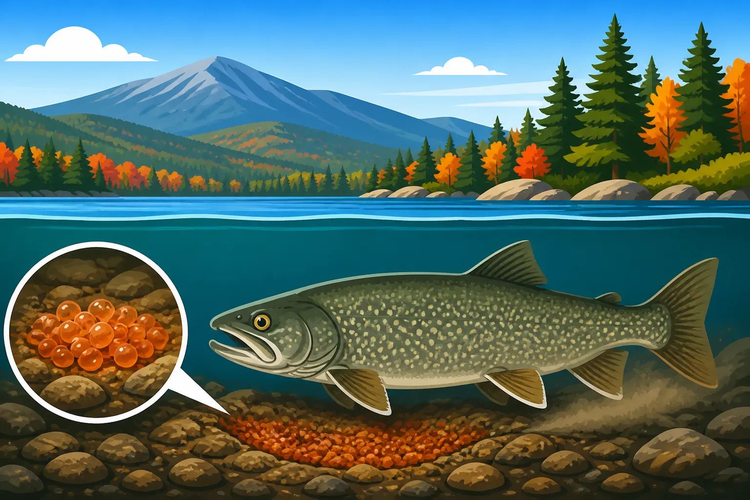 When lake trout spawn in New Hampshire