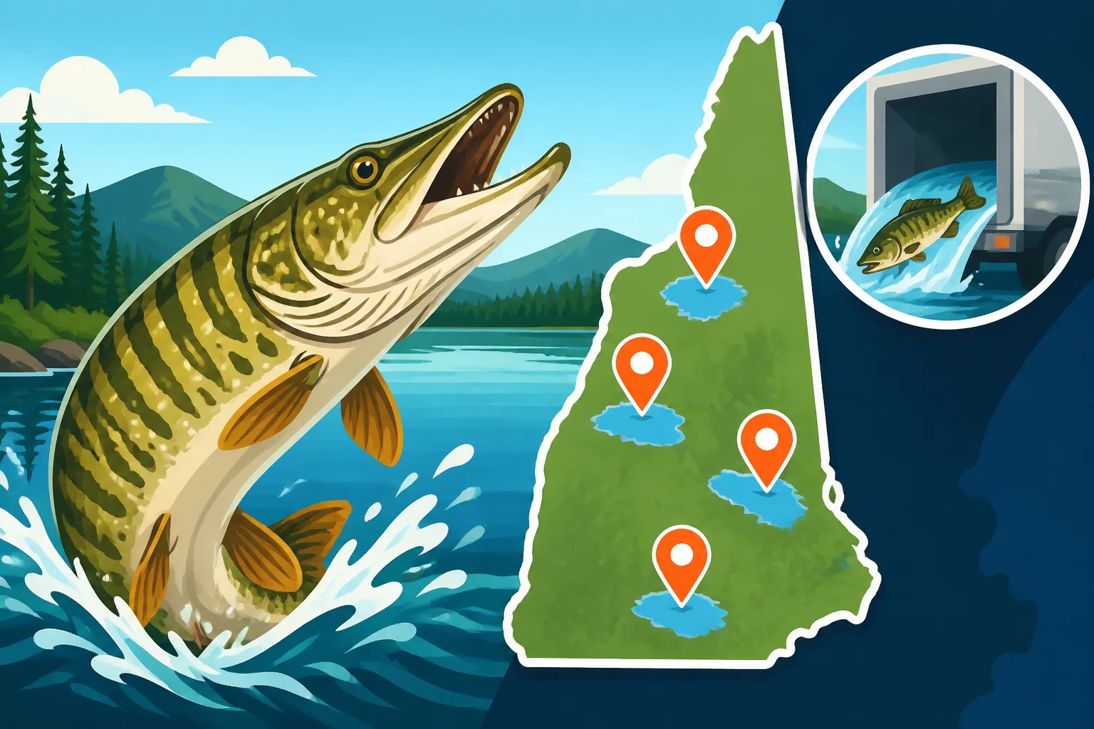 Which lakes get tiger muskie stockings