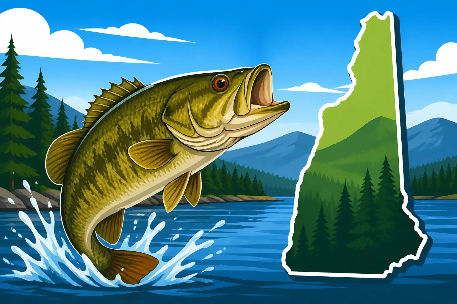 Best lakes for trophy smallmouth bass in New Hampshire