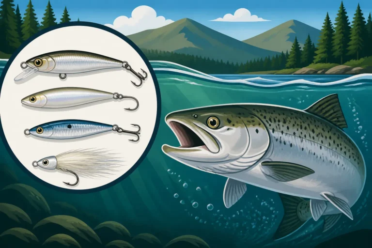 What lures imitate the smelt landlocked salmon eat