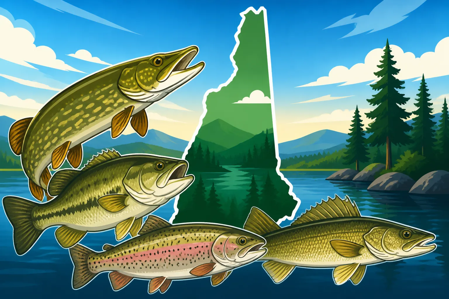 Best eating fish species from New Hampshire lakes
