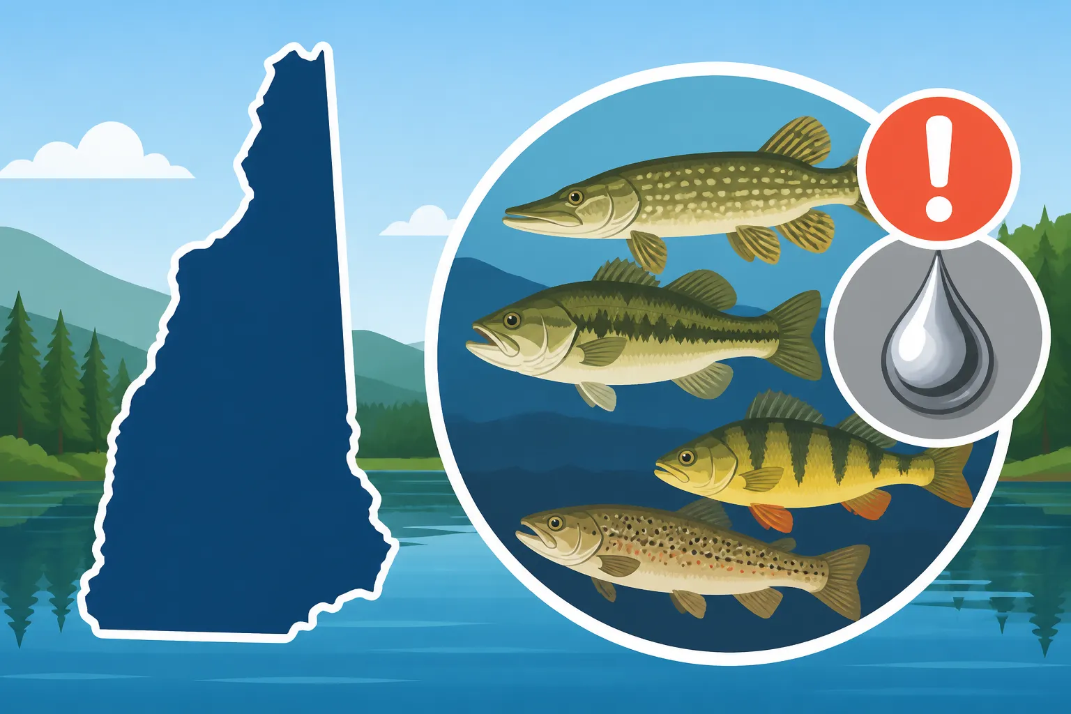 Mercury advisory fish species in New Hampshire waters