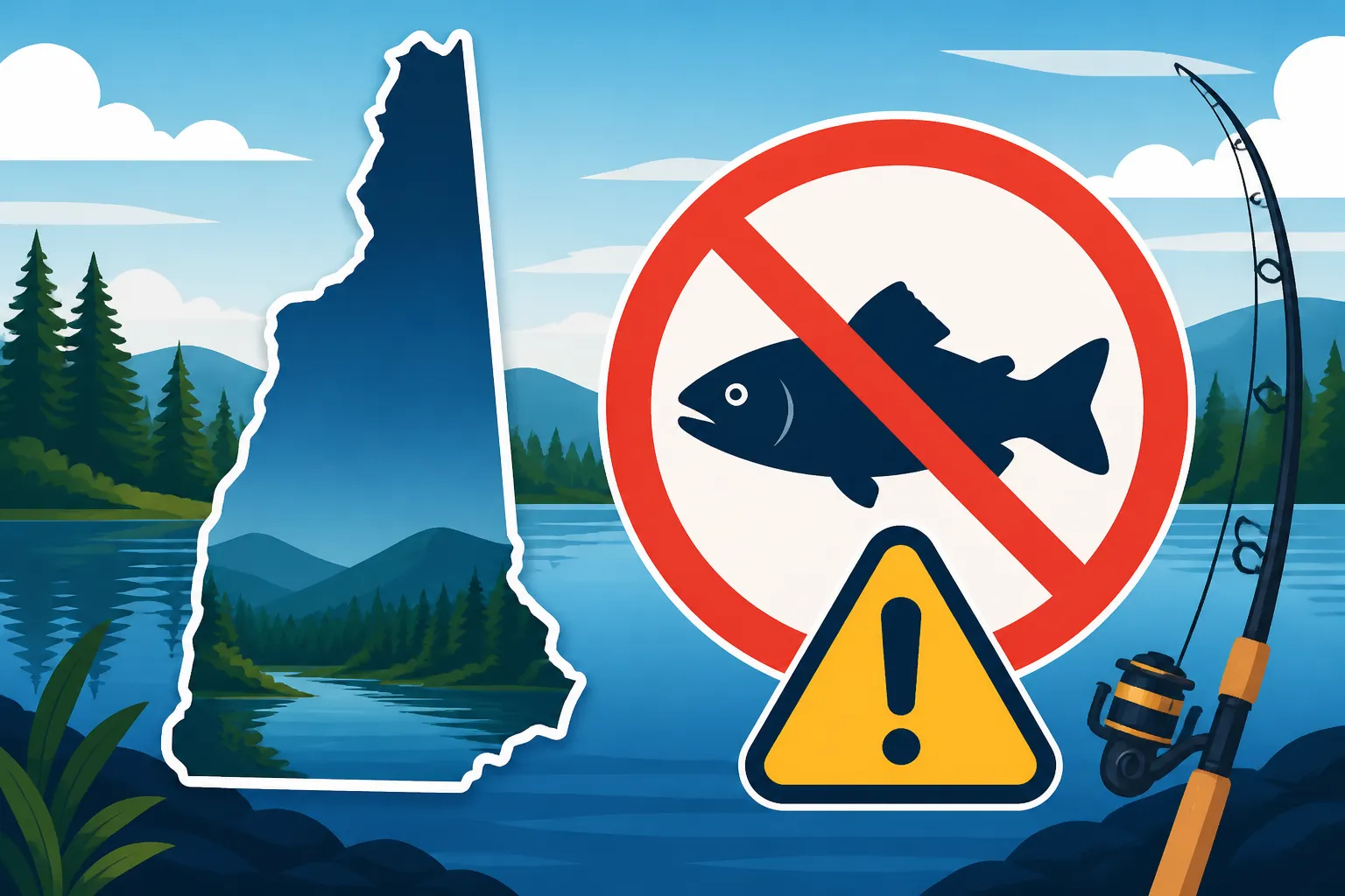 Which New Hampshire waters have fish consumption advisories