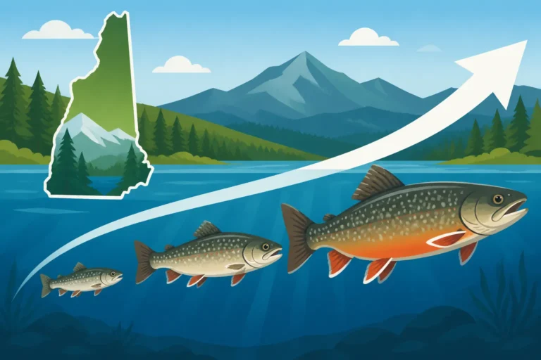 Growth rate of stocked splake in New Hampshire