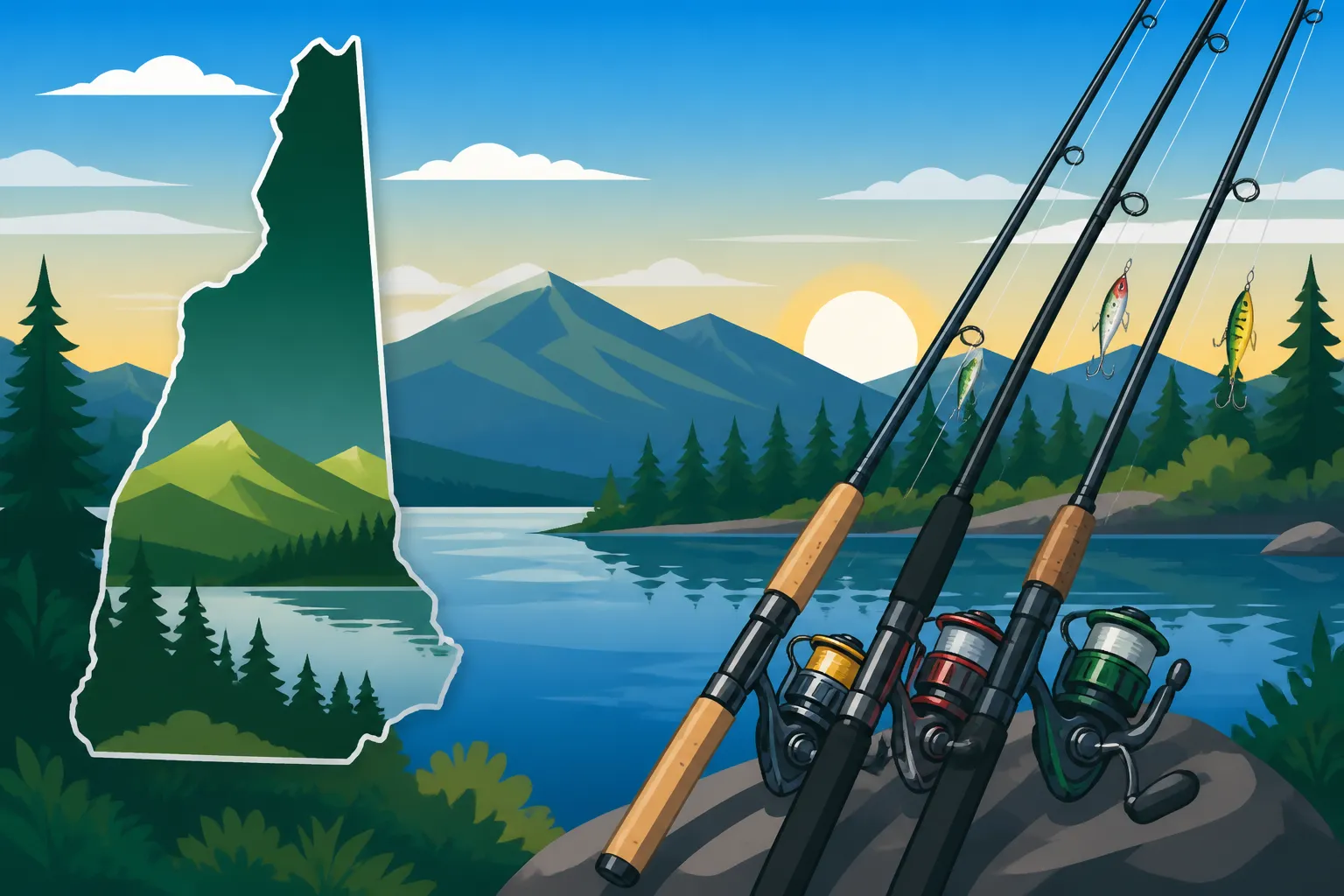 Best Fishing Rods for New Hampshire Lakes
