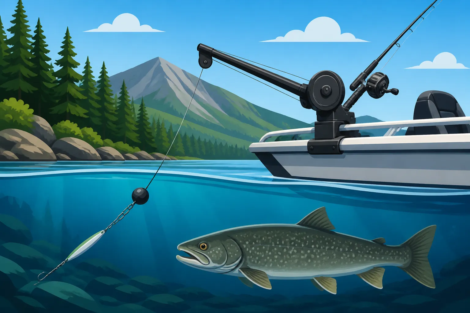 Best Downriggers for Lake Trout Trolling