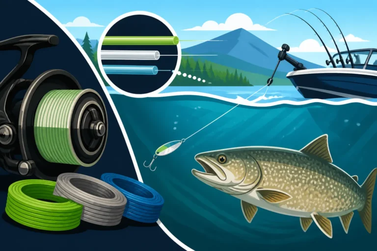 Best Line Weight for Lake Trout Trolling