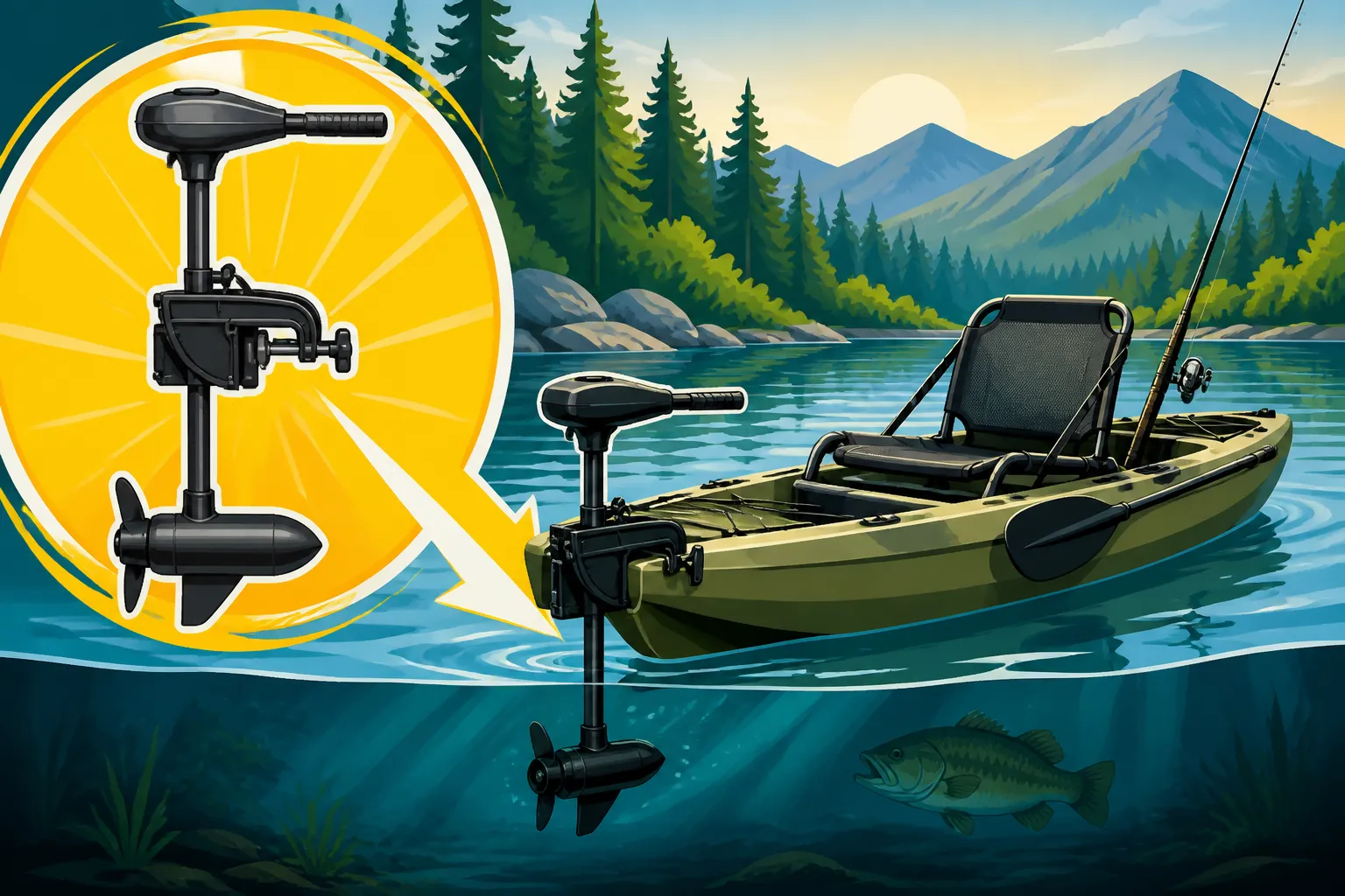 Best Trolling Motor for a Fishing Kayak