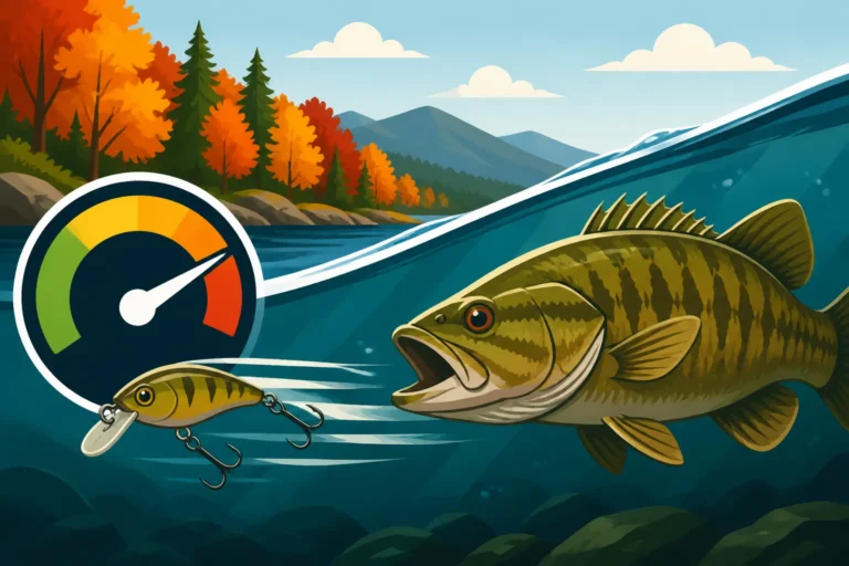 Best lure retrieve speed for smallmouth in fall