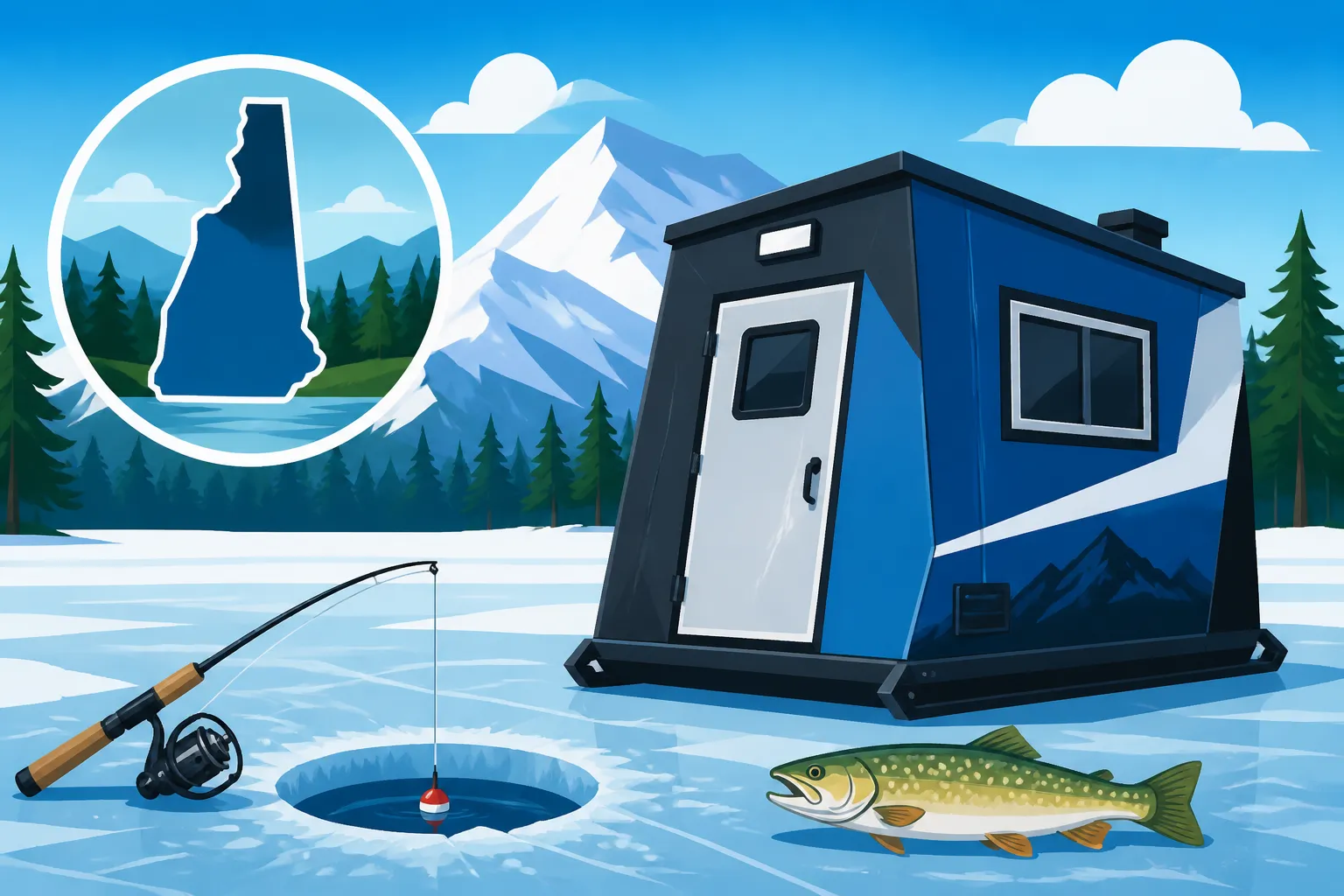 Best Ice Shanty for New Hampshire Lakes