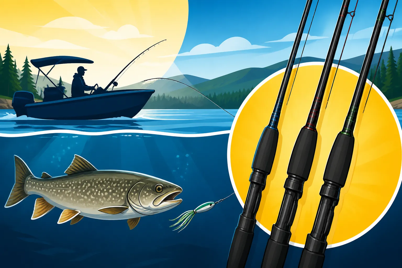 Best rod power for lake trout trolling