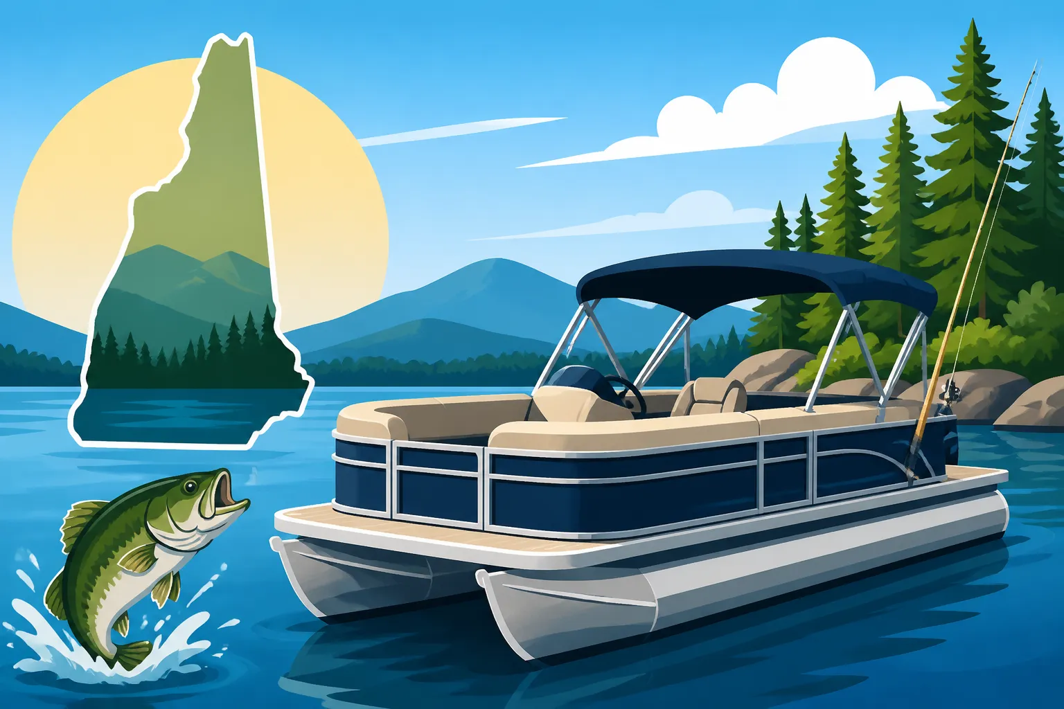 Best pontoon boat size for New Hampshire lakes