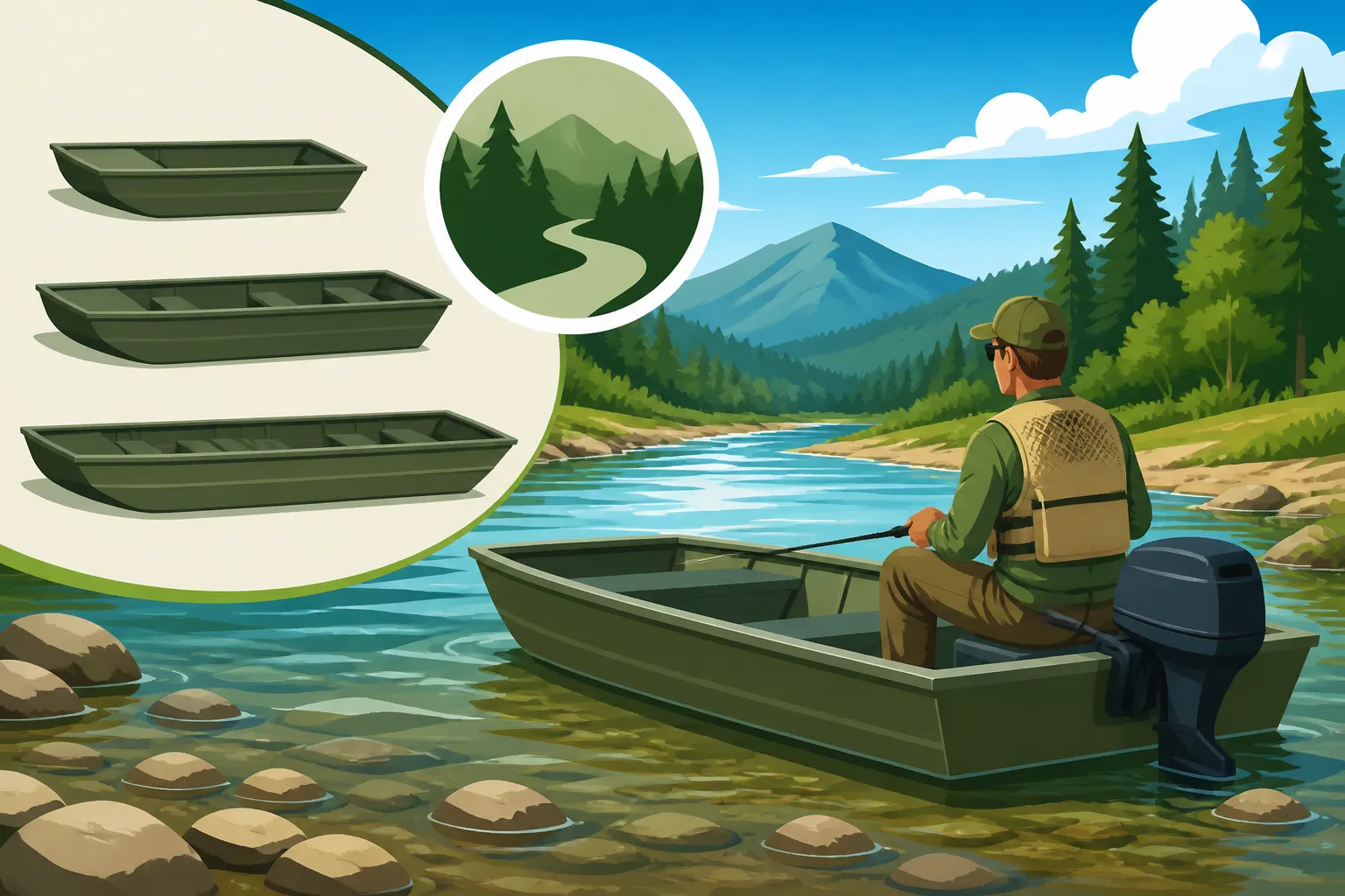 Best jon boat size for shallow rivers