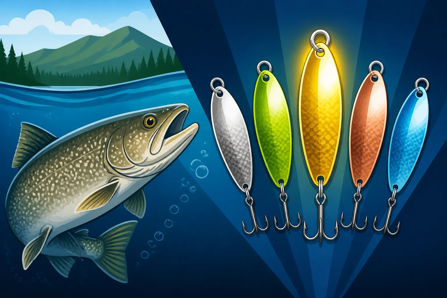 Best spoon color for lake trout trolling
