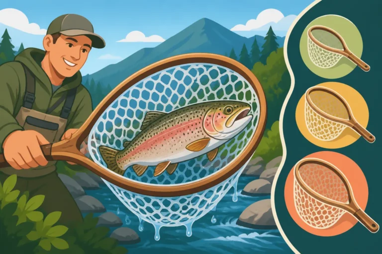 Best landing net size for trout