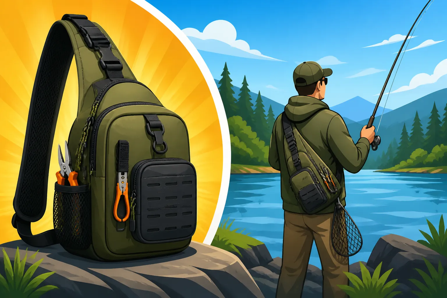 Best sling bag for bank fishing