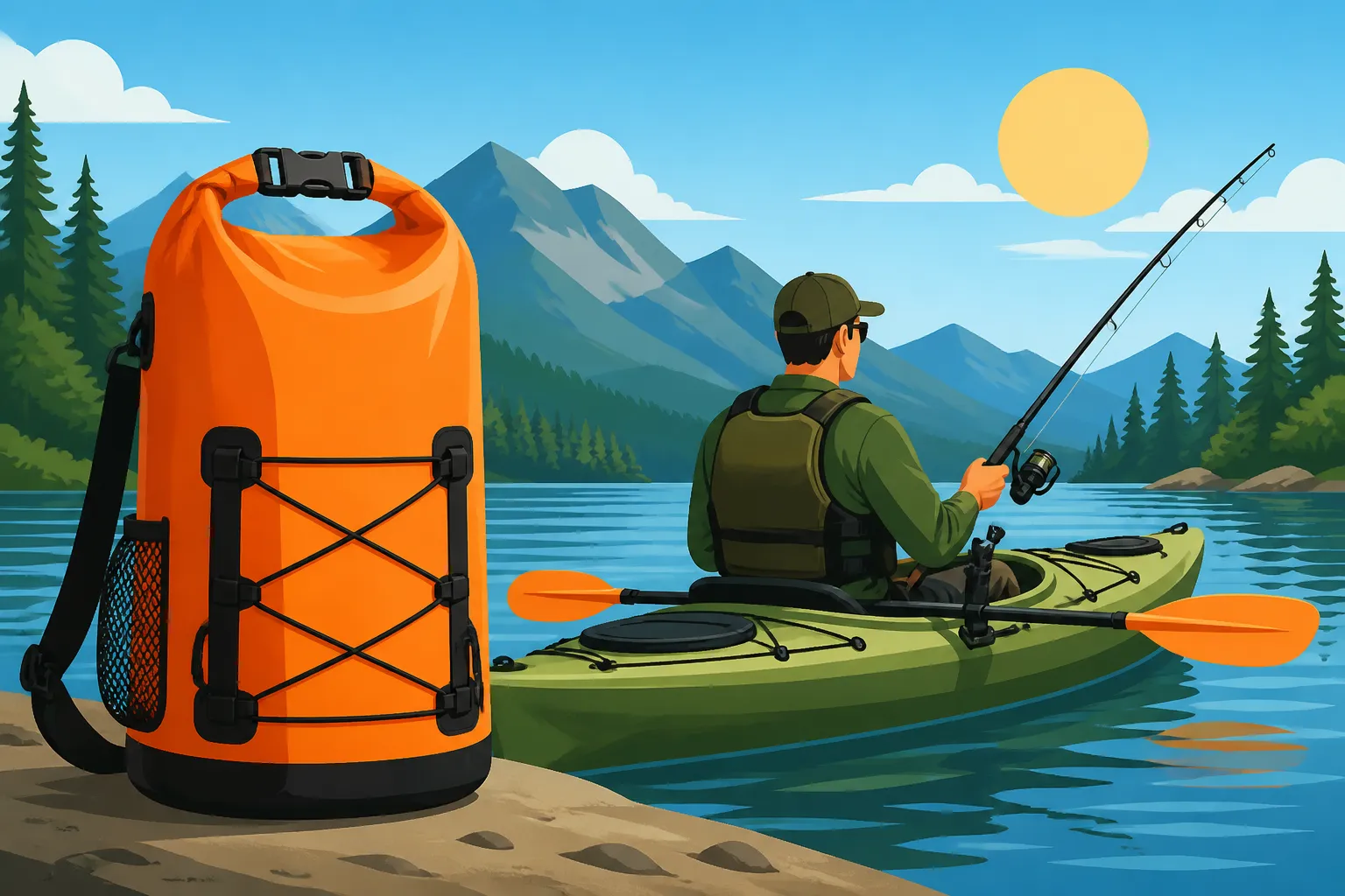 Best dry bag size for a full day kayak trip
