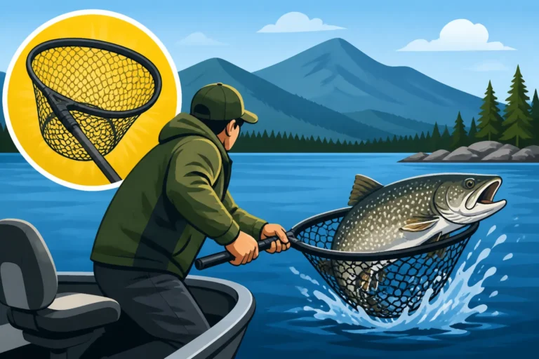Best net for landing a big lake trout from a boat