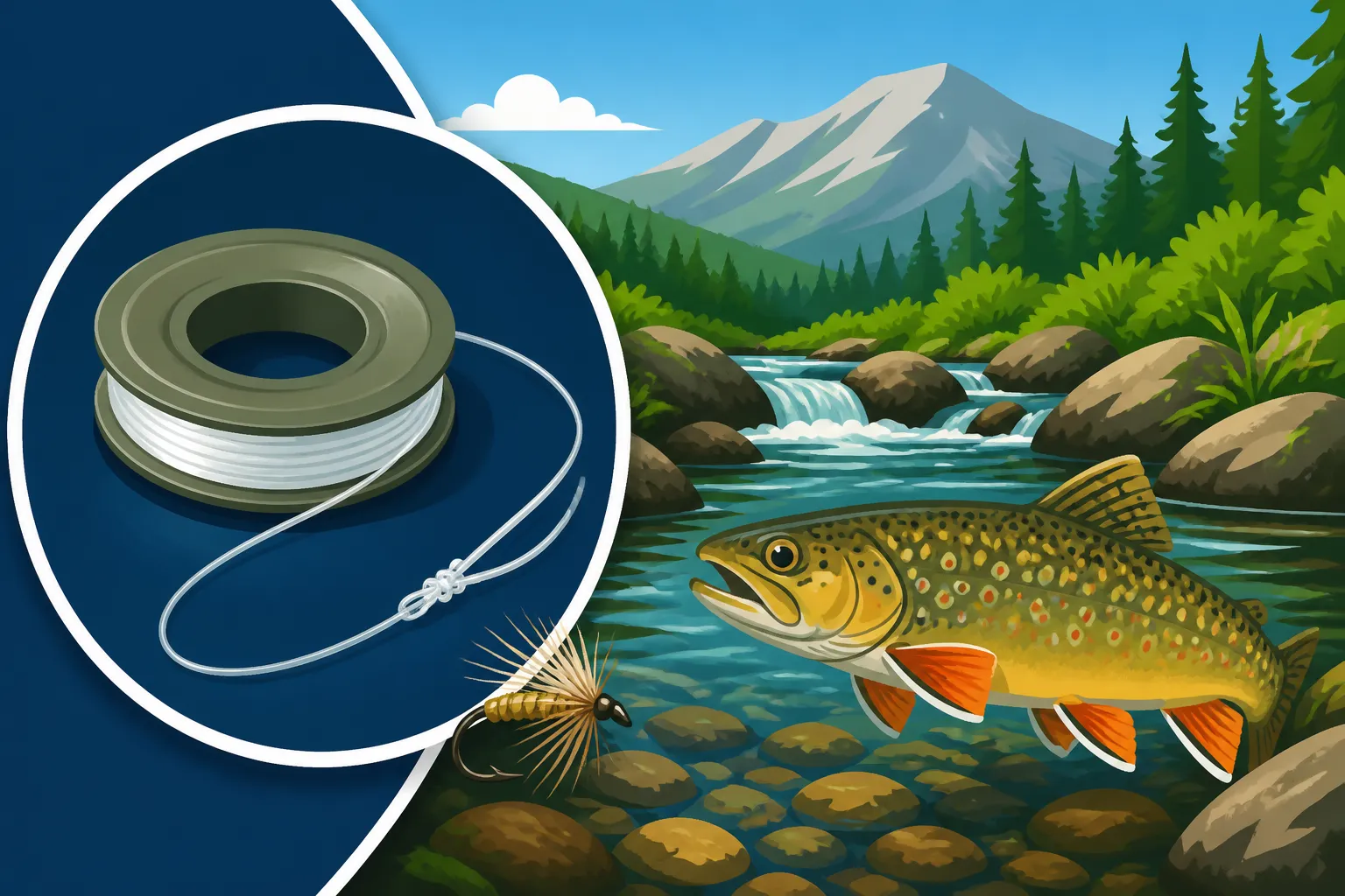 Best tippet material for tiny mountain stream trout