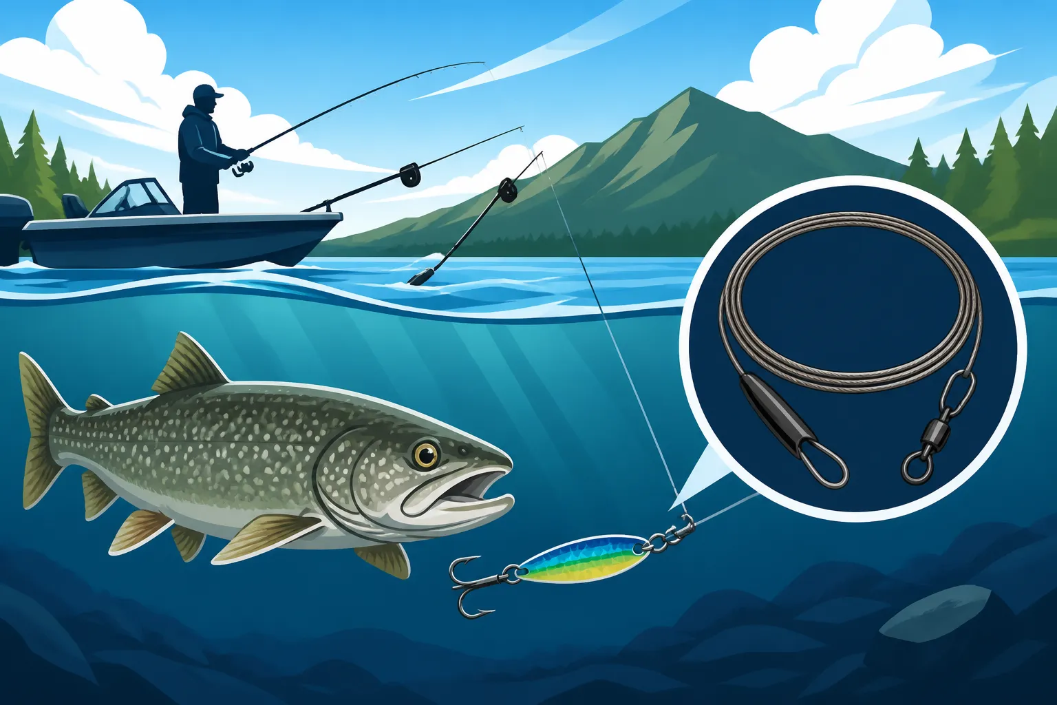 Best leadcore line for lake trout trolling