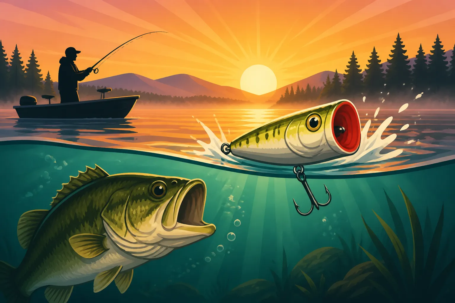 Best topwater lure for dawn bass fishing
