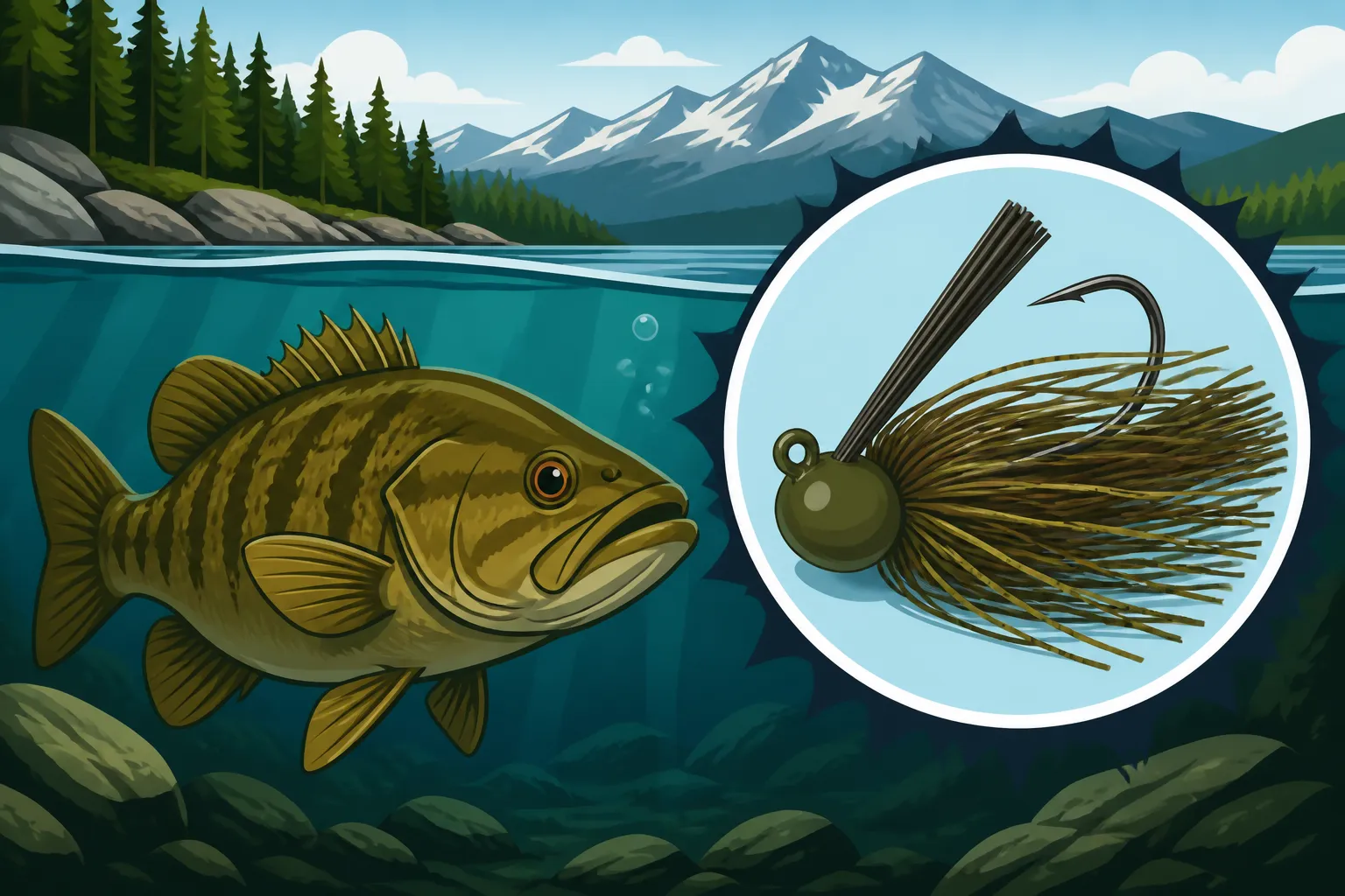 Best hair jig for cold water smallmouth