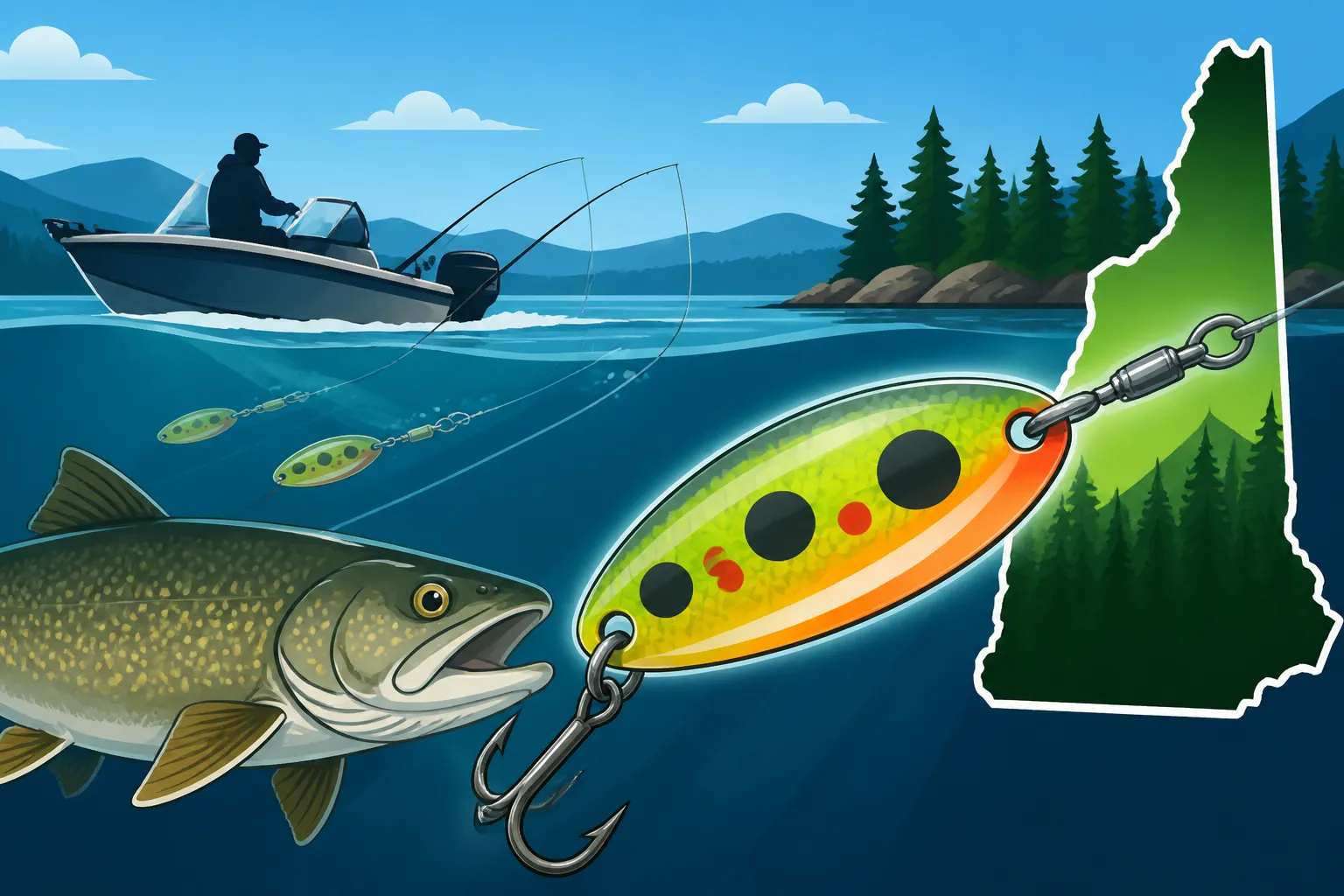 Best flatfish lure for lake trout trolling