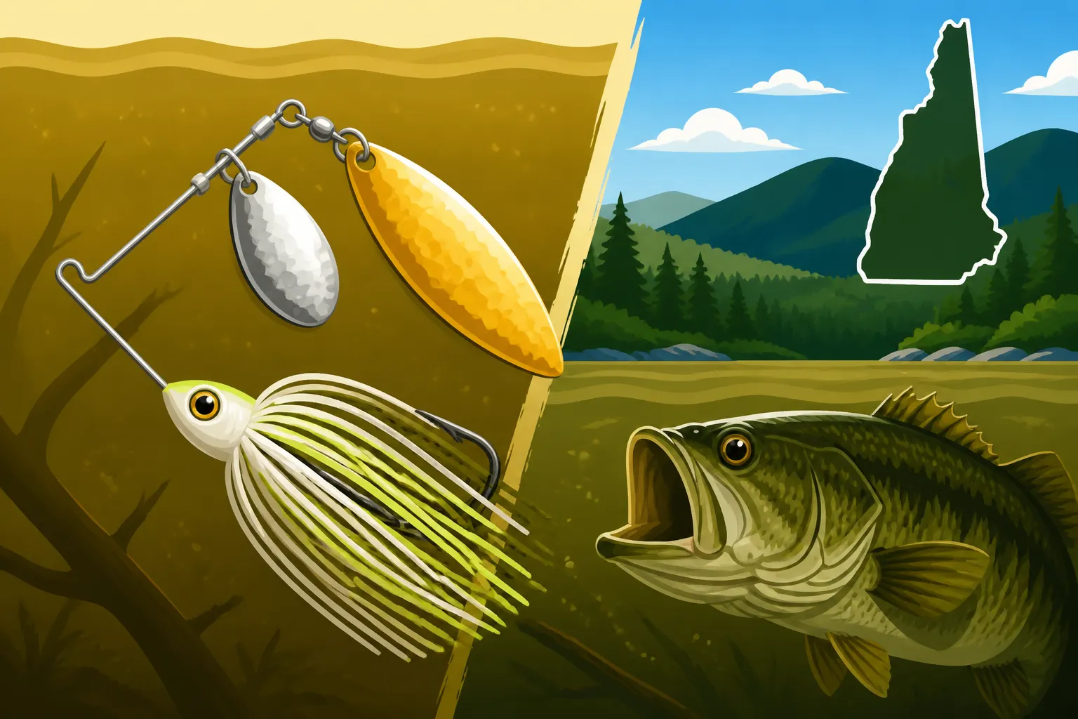 Best spinnerbait blade color for stained water