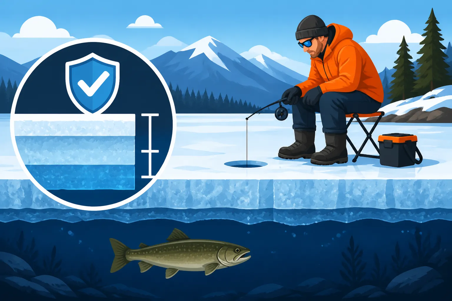 How thick ice needs to be to fish safely in New Hampshire