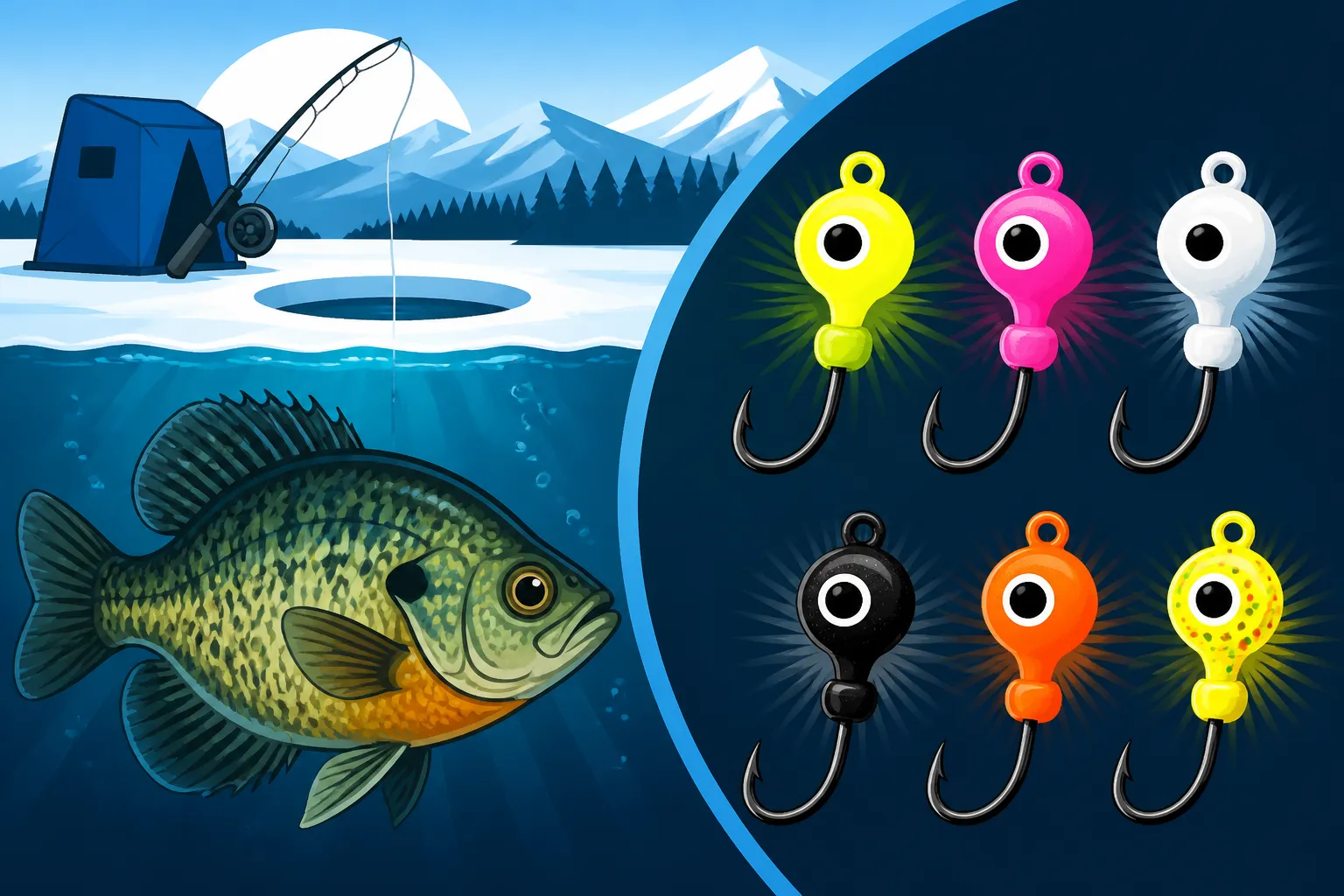 Best panfish jig colors for winter