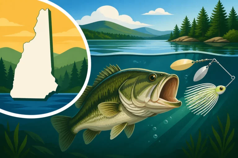 How to fish a spinnerbait for New Hampshire lake bass