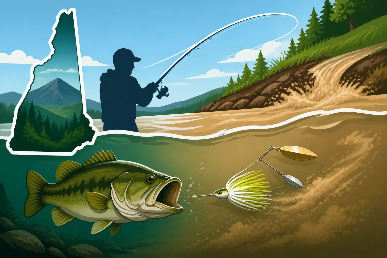 Best technique for fishing muddy runoff conditions