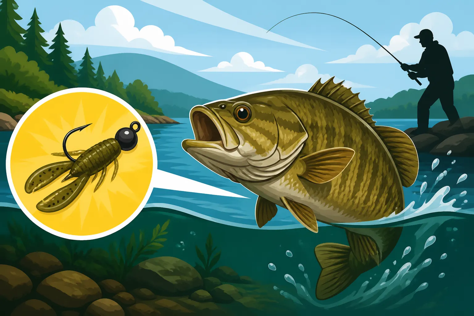 Best technique for post-spawn smallmouth bass
