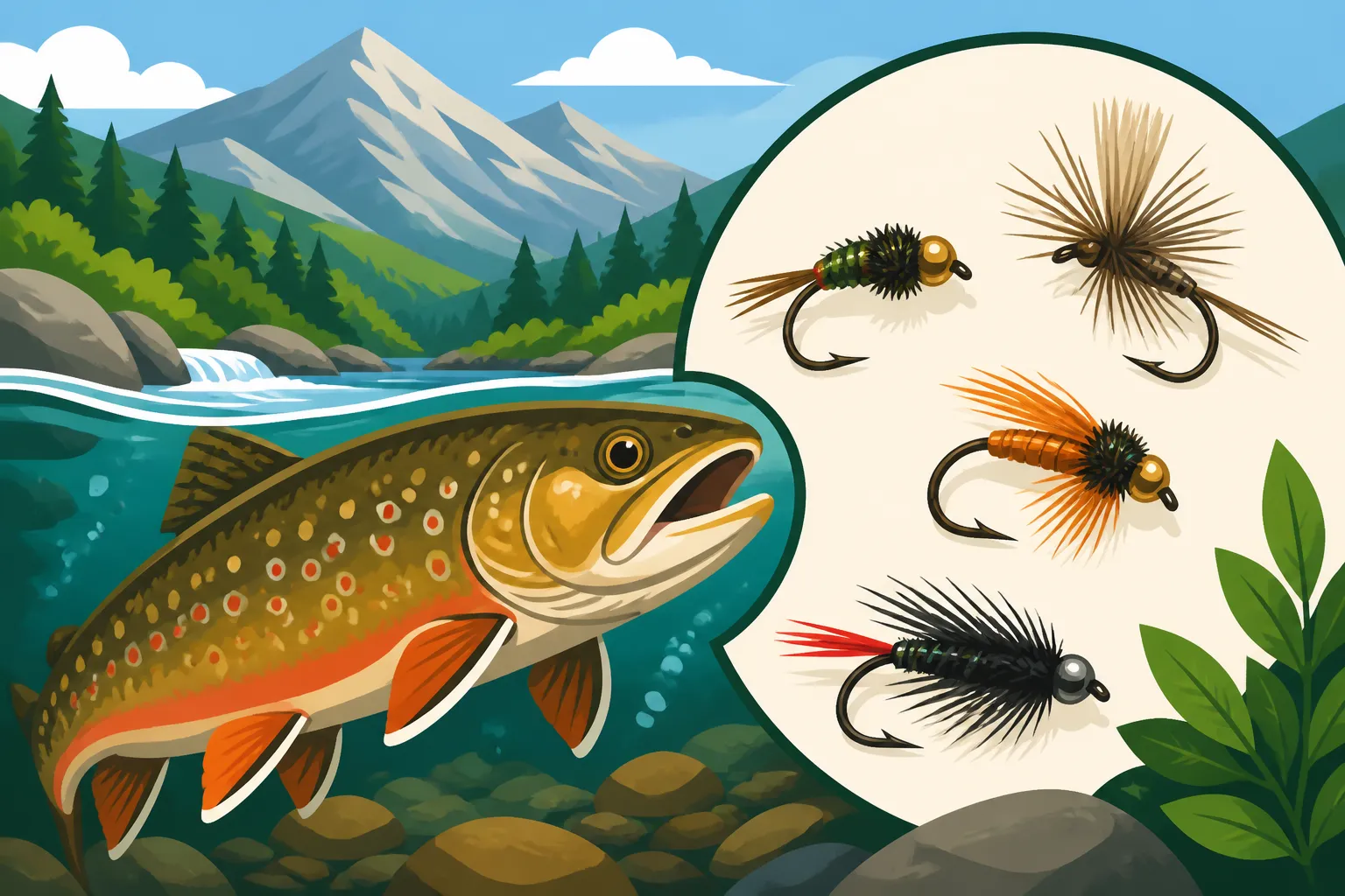 Best flies for White Mountains brook trout