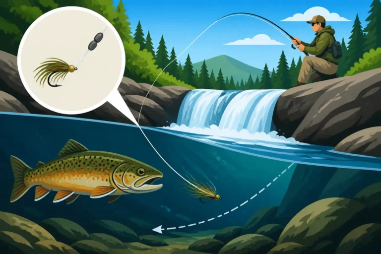 Best technique for fishing a plunge pool
