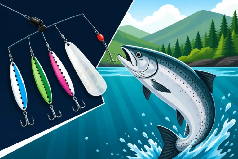 Best trolling spread for landlocked salmon