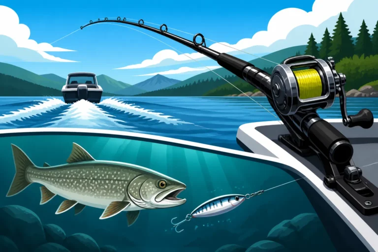 Best rod setup for lake trout trolling