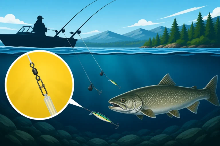 Best line for lake trout deep trolling