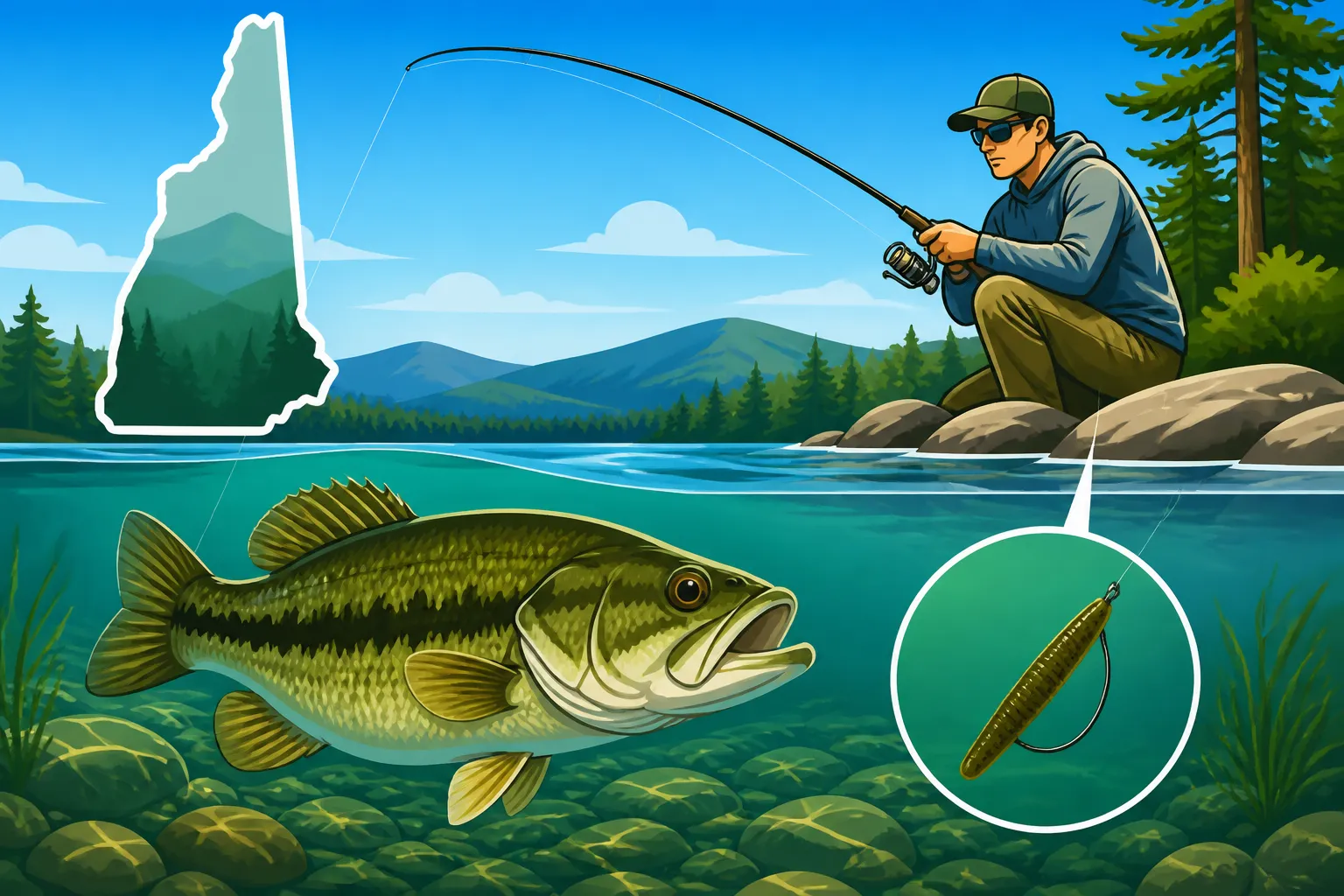 Best technique for finesse fishing clear water bass
