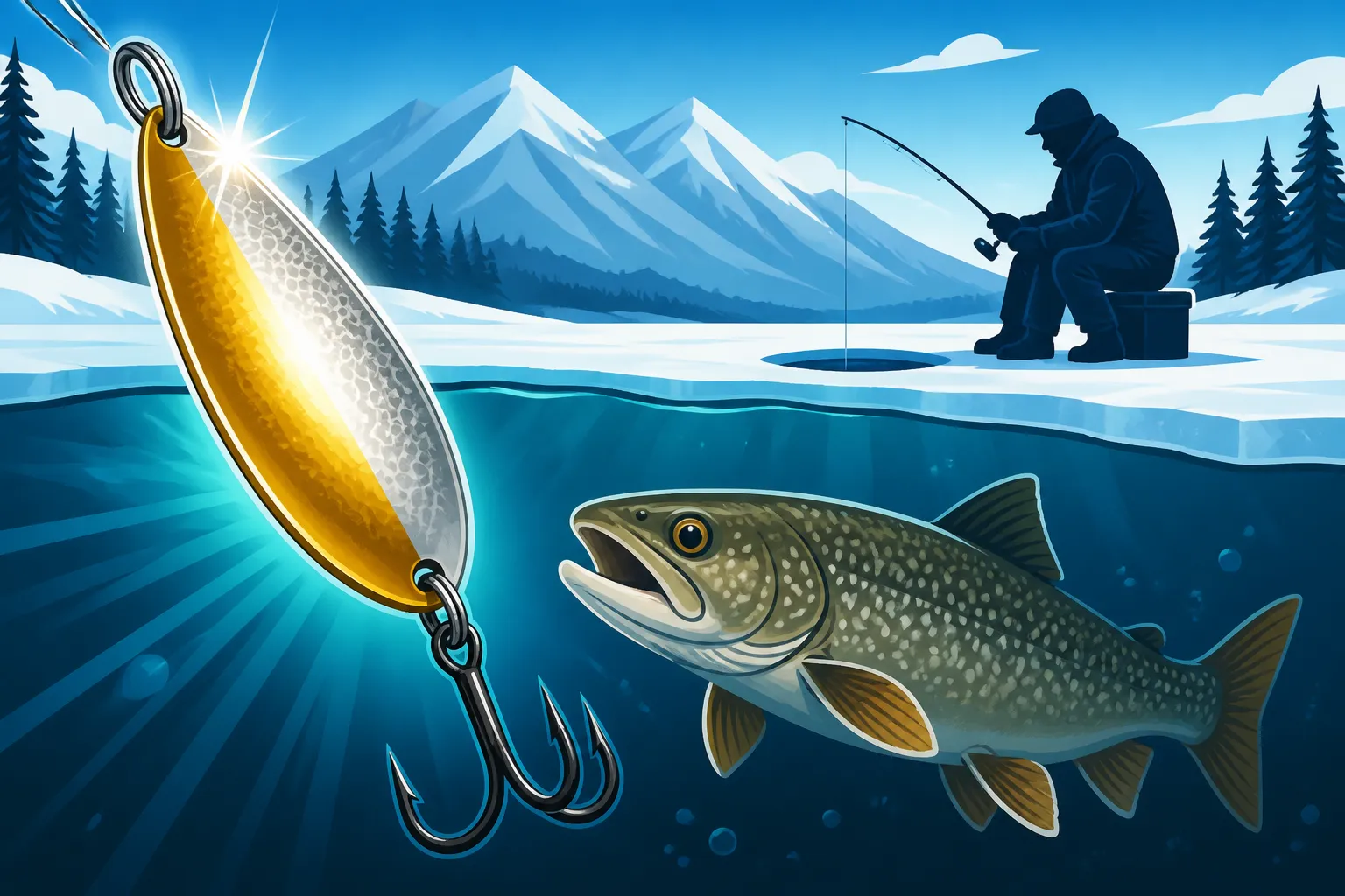 Best jigging spoon for winter lake trout