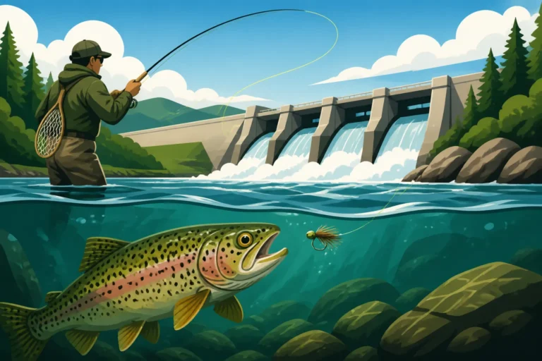 Best technique for tailwater trout below a dam