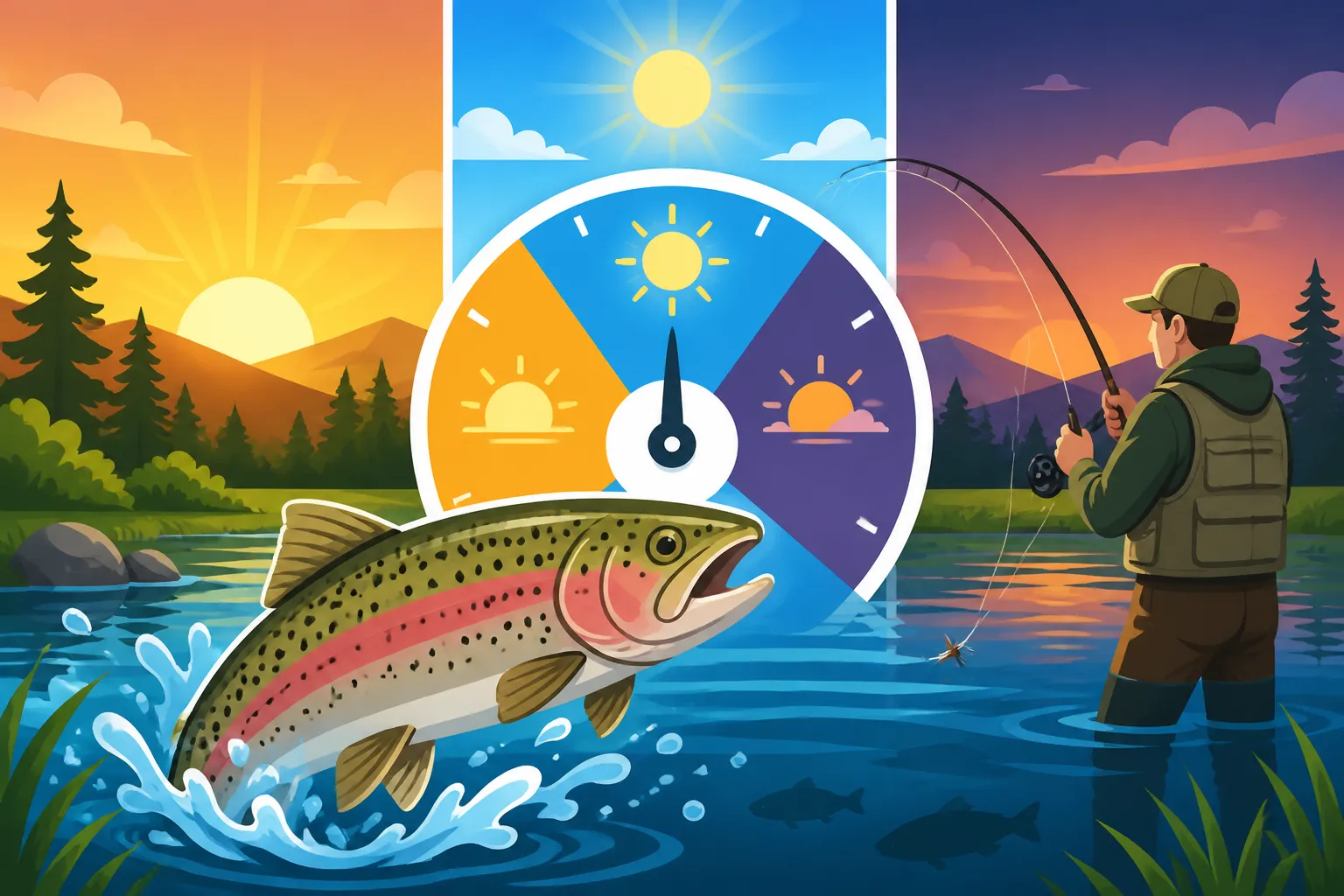 Best time to fish a stocked trout pond